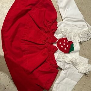 Red and White Strawberry Dress